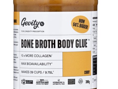 Gevity Rx Bone Broth Body Glue Curry 390g Supply