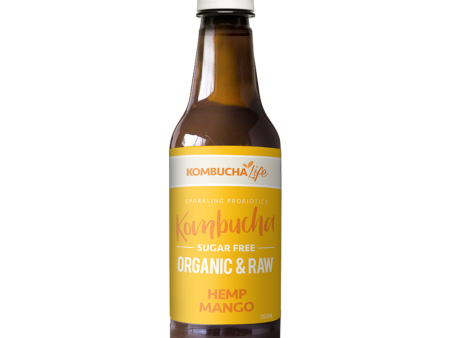 Kombucha Life - Organic & Raw Hemp & Mango 350ml 12x350ml Online Hot Sale