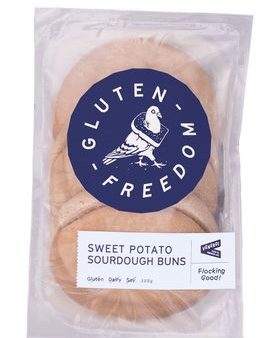 Gluten Freedom Sweet Potato Sourdough Buns 300g (3x100g) For Sale