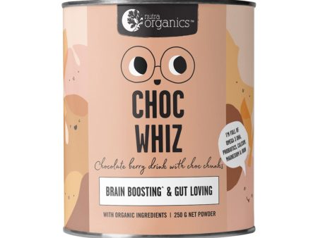 Nutra Organics Choc Whiz (Brain Boosting & Gut Loving) 250g For Sale