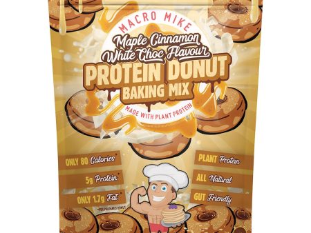 Macro Mike Protein Donut Baking Mix Maple Cinnamon White Choc Chip 250g on Sale