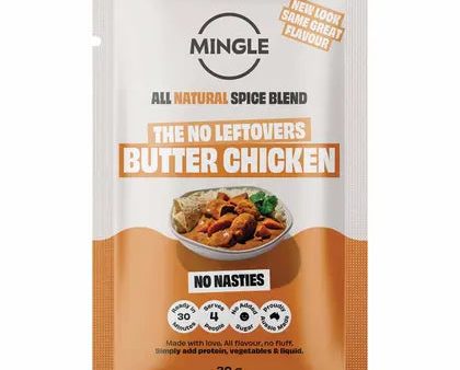 Mingle Butter Chicken All Natural Recipe Base 12x30g Supply