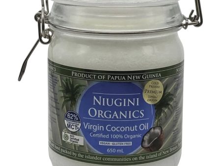 Niugini Organics Virgin Coconut Oil 100% Pure 650ml For Discount