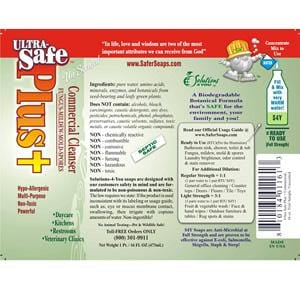 Safer Soaps Ultra Safe Plus Commercial Cleanser Concentrate, Unscented  - 1 gallon Online