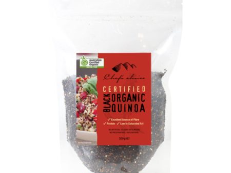 Chef s Choice Organic Black Quinoa 500g Supply