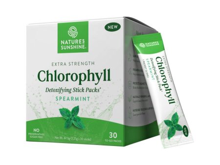 Natures Sunshine Extra Strength Chlorophyll Spearmint Sachets 2.25g x 30 Online