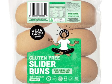 Well & Good Gluten Free Slider Buns 210g (6x35g) Online