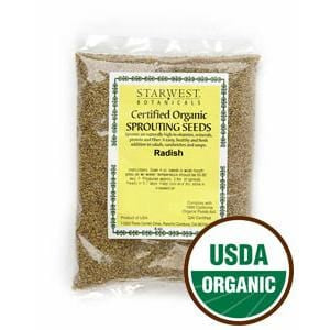 Starwest Radish Sprouting Seeds, Organic - 4 ozs. Discount