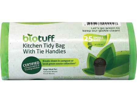 Biotuff Kitchen Tidy Bag Small 8L Bags x25 For Discount