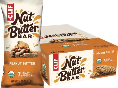 Clif Nut Butter Bar Peanut Butter 12x50g on Sale