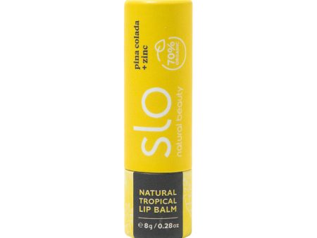 Slo Natural Beauty Organic Natural Lip Balm Pina Colada + Zinc 8g Cheap