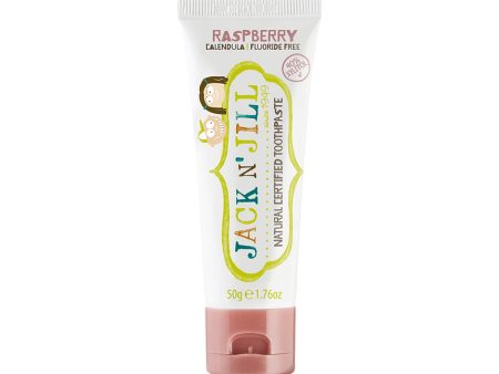 Jack N  Jill Children s Natural Toothpaste with Calendula (Fluoride Free) Raspberry 3x50g pack For Sale