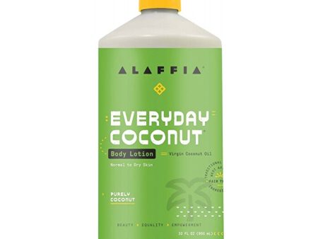 Alaffia Everyday Coconut Body Lotion - Purely Coconut 950ml Hot on Sale