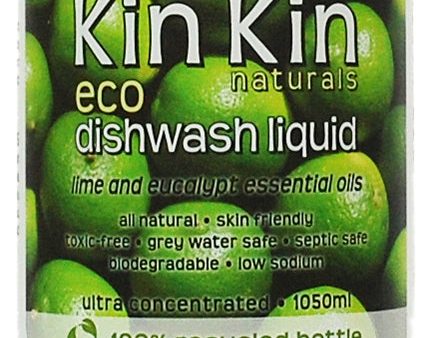 Kin Kin Naturals Eco Dishwash Liquid Lime & Eucalyptus 1050ml Discount