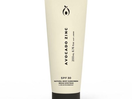 Avocado Zinc SPF30 Natural Body Sunscreen 100ml Online now