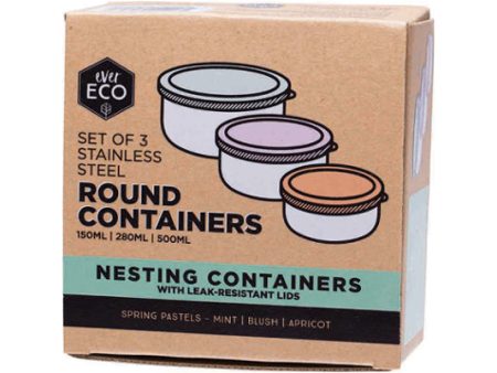 Ever Eco Round Nesting Containers- Set of 3 For Discount