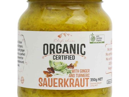 Chef’s Choice Certified Organic Sauerkraut with Ginger & Turmeric 350g Cheap