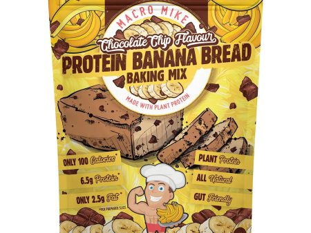 Macro Mike Protein Banana Bread Baking Mix Chocolate Chip 250g For Cheap