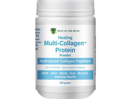 Best of the Bone Healing Multi-Collagen Protein Powder Hydrolysed Collagen Peptides Unflavoured 500g on Sale