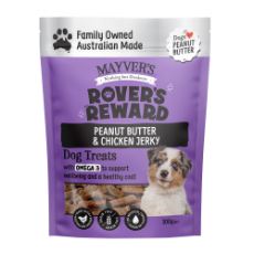 Mayver s Rover s Reward Dogs Peanut Butter & Chicken Jerk 100g x8 Online Sale