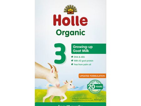 Holle Organic Goat Milk Toddler Formula 3 with DHA 400g Online now