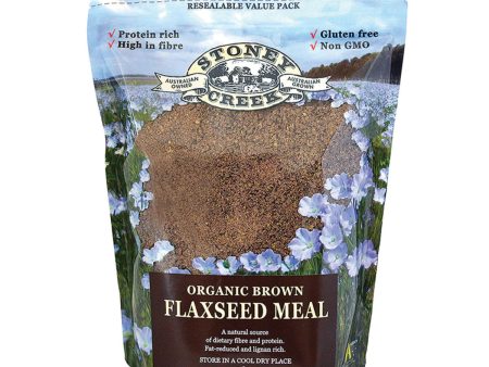 Stoney Creek Organic Flaxseed Meal Brown 1kg (International Source) Supply