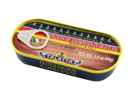 Talatta Italian Anchovy Fillets In Olive Oil 48g Online Hot Sale