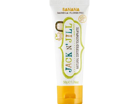 Jack N  Jill Natural Children s Toothpaste with Calendula (Fluoride Free) Banana 3x50g packs For Cheap