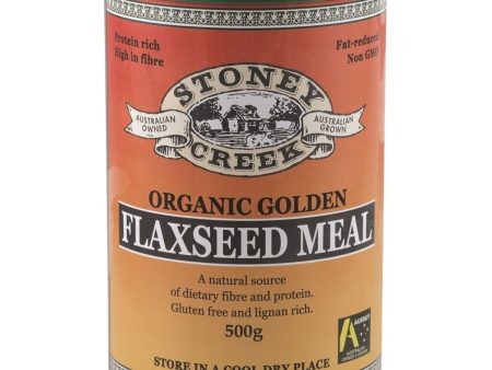 Stoney Creek Organic Golden Flaxseed Meal 500g Supply