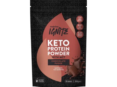 Melrose Ignite Keto Protein Powder Chocolate Fudge 300g For Cheap