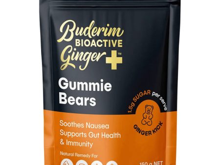 Buderim Ginger BioActive+ Gummie Bears 150g Online Sale