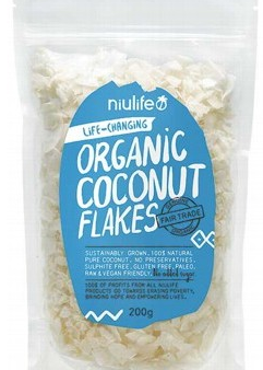 Niulife Organic Flaked Coconut 200g For Discount