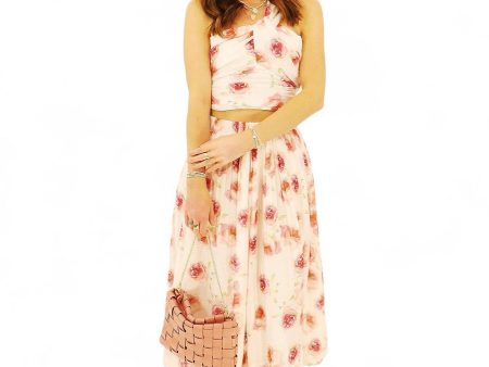 La Jolla Pleated Floral Skirt on Sale