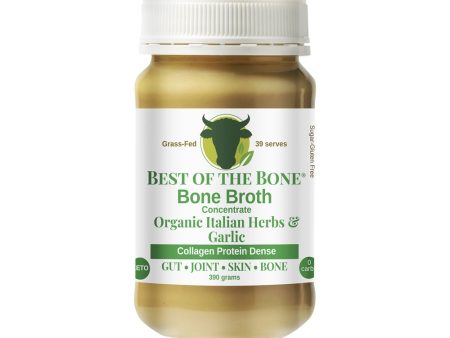 Best Of The Bone - Organic Italian Herbs & Garlic Bone Broth Superfood  390g Online Sale