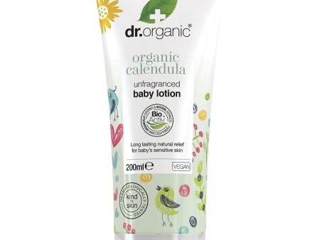 Dr Organic Unfragranced Baby Lotion Organic Calendula 200ml For Sale