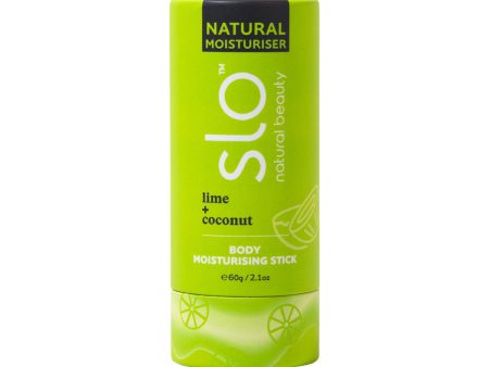 Slo Natural Beauty Natural Body Moisturising Stick Lime + Coconut 60g Hot on Sale