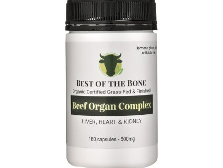 Best of the Bone Organic Beef Organ Complex Liver, Heart & Kidney 160 capsules For Sale