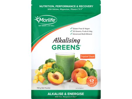 Morlife Alkalising Greens Tropical Crush 700g Online Sale