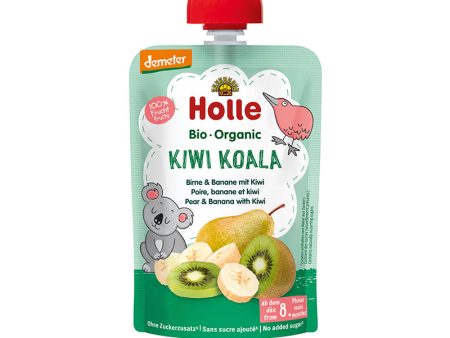 Holle Organic Kiwi Koala Pouch - Pear & Banana with Kiwi 100g x 12 Sale