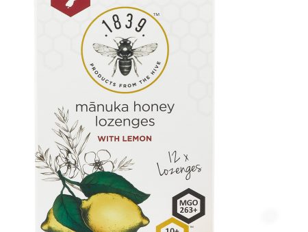 1839 Honey Manuka Lozenges UMF 10+ Lemon 12Pk Hot on Sale