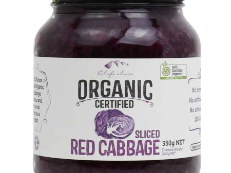 Chef’s Choice Certified Organic Red Cabbage – Sliced 350g on Sale