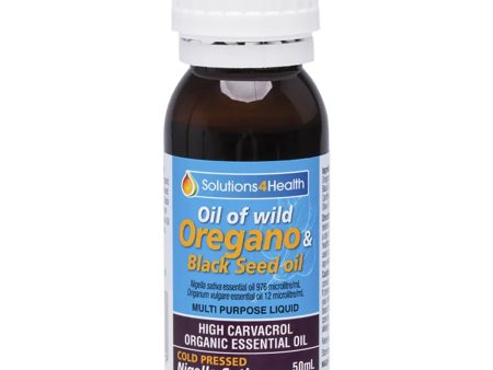 Solutions 4 Health Oil of Wild Oregano with Black Seed Oil 50ml Cheap