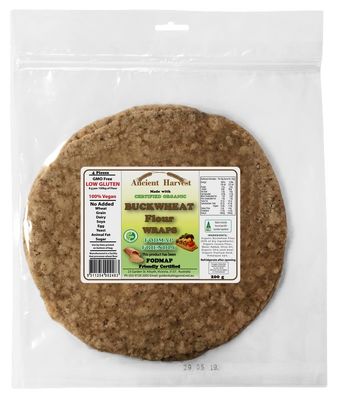 Ancient Harvest Organic Buckwheat Fodmap Wraps 200g Online