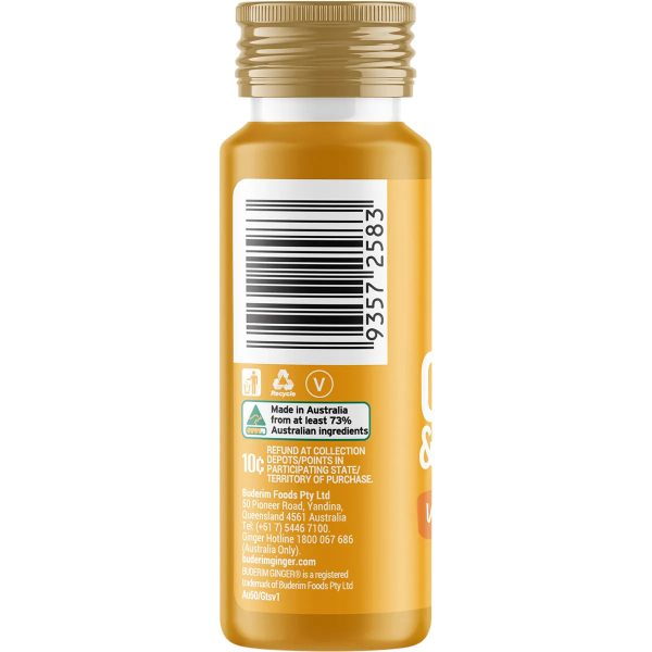 Buderim Ginger Ginger & Turmeric Wellness Shot 50ml For Discount