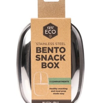 Ever Eco Stainless Steel Bento Snack Box - 3 Compartment Online now