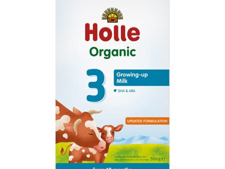 Holle Organic Cow Milk Toddler Formula 3 with DHA 500g Fashion