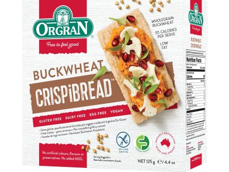 Orgran Gluten Free Toasted Buckwheat Crispibread 125g x 6 Online