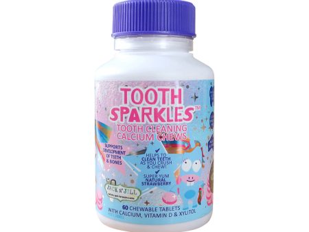 Jack N  Jill Tooth Sparkles (Tooth Cleaning Calcium Chews) Chewable Strawberrry 60t Online Sale