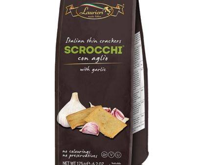 Laurieri Scrocchi Crackers - Garlic 175g Online now