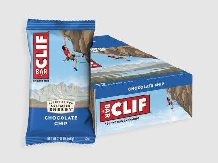 Clif Bar Chocolate Chip Energy Bar 12x68g For Cheap